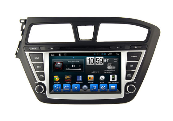 Porcellana Navigazione di GPS dell'automobile di androide di baccano del centro 2 del quadrato con il lettore DVD radiofonico per Hyundai I20 fornitore