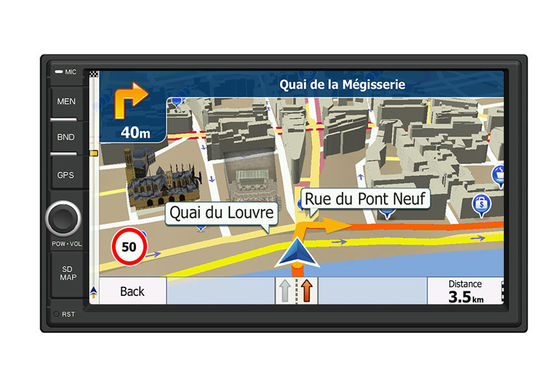Porcellana 7 sistema di navigazione capacitivo di GPS dell'automobile dello schermo del ″ HD con la ricerca dell'elenco telefonico di Bluetooth  fornitore