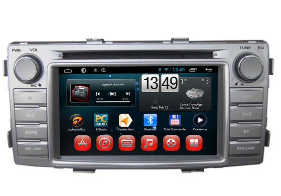 Porcellana Lettore DVD 3G Wifi SWC BT RDS TV di androide di navigazione di Toyota Hilux GPS fornitore