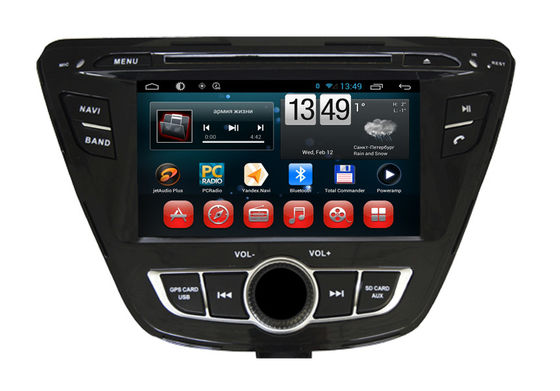 Porcellana Input stereo 2014 della macchina fotografica di Elantra GPS iPod SWC del lettore DVD di Hyundai dell'autoradio di androide fornitore