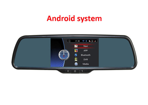 Porcellana Monitor a 5 pollici dello specchietto retrovisore con navigazione di GPS e di DVR con il sistema di OS di androide fornitore