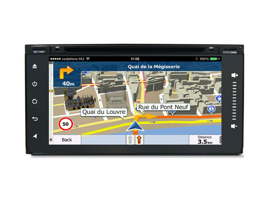 Porcellana Lettore DVD dell'automobile del touch screen di collegamento dello specchio per l'universale di Toyota, sistema di navigazione di Toyota fornitore