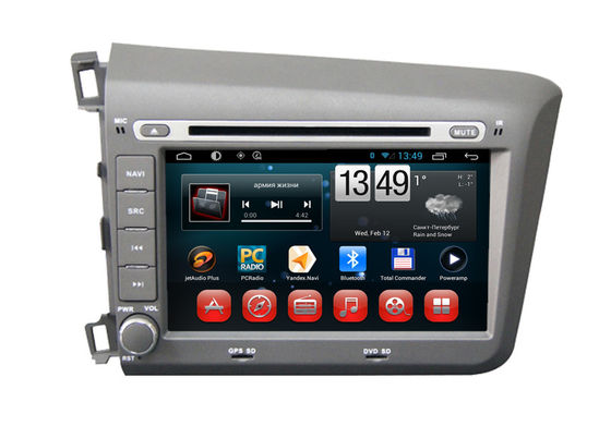 Porcellana Zona doppia BT TV iPod della parte di sinistra di Honda 2012 del sistema di navigazione di androide del lettore DVD civico di OS fornitore