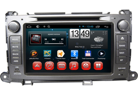 Porcellana Input della cinepresa di televisione della terra di Siena DVD Wifi 3G Bluetooth SWC di navigazione di Toyota GPS fornitore